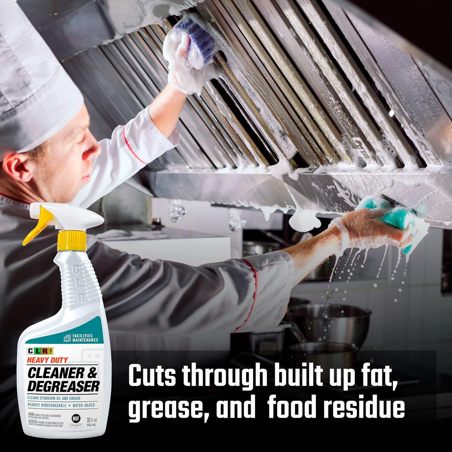 CLR PRO Heavy Duty Cleaner and Degreaser 32 Oz Pack of 2