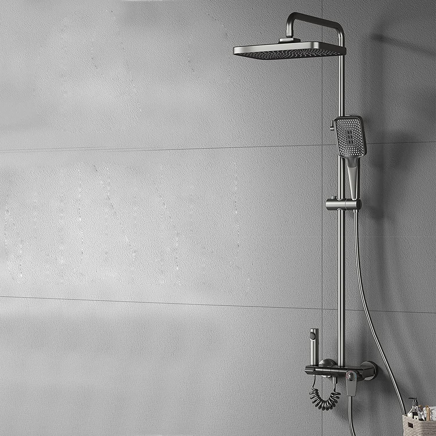 Thermostatic Shower System with 3-Function Handheld and Bidet Sprayer
