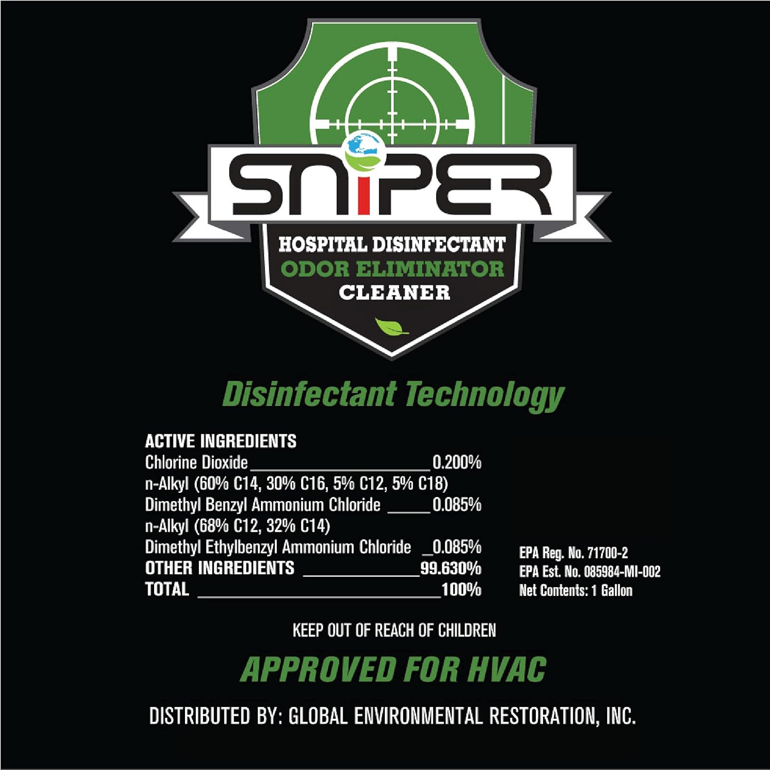 SNiPER All-Purpose Cleaner with Deodorizer 1 Gallon