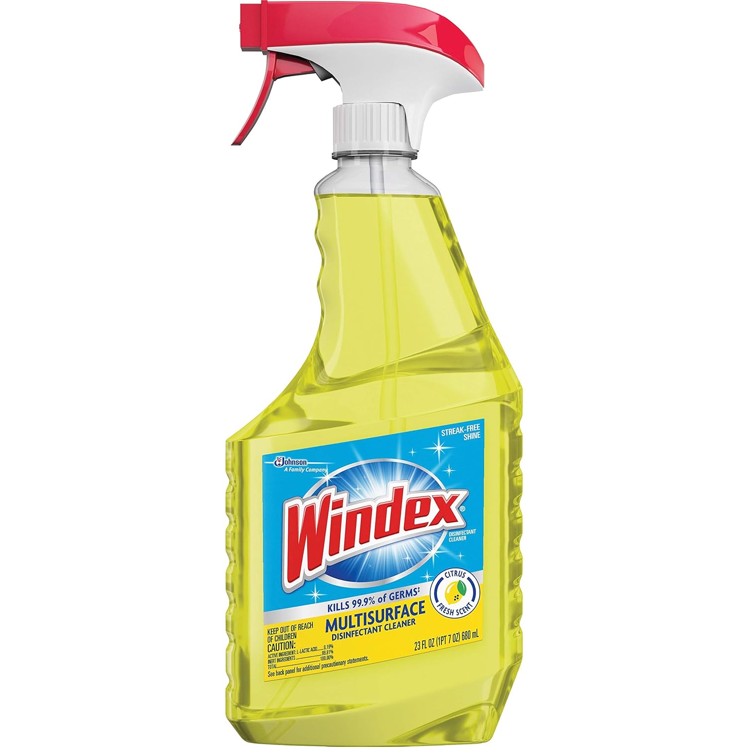SC Johnson Windex Antibacterial Multi-Surface Cleaner 23 oz Case of 8 1