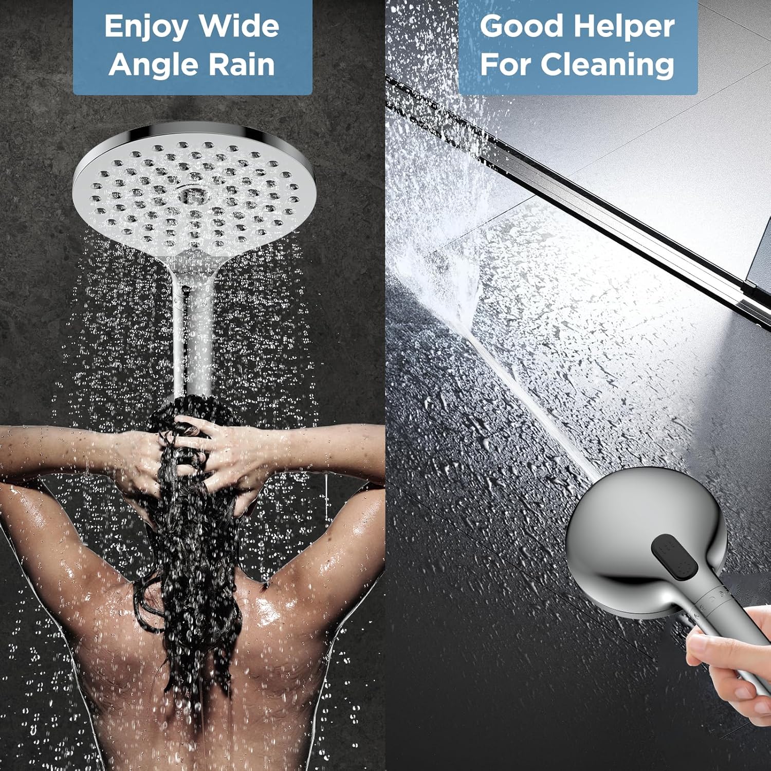 MakeFit Dual Filtered Shower Head Combo Set