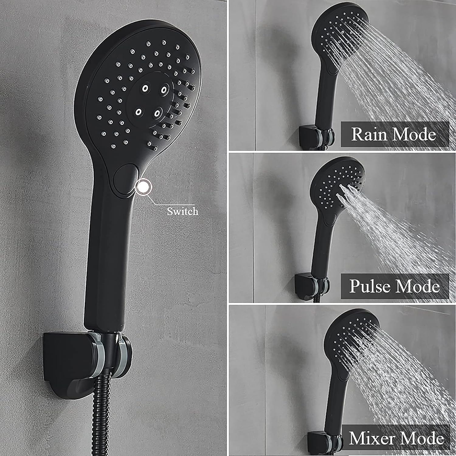 LASEVE Single Handle Tub Faucet with ABS Shower Head