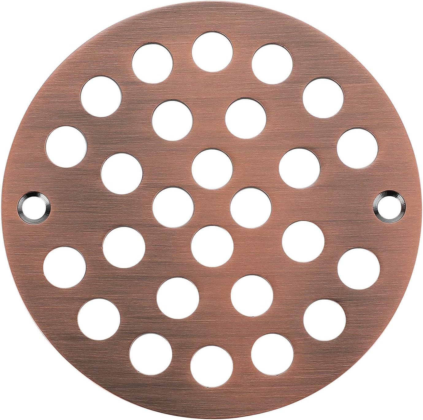 4-Inch Screw-in Shower Strainer Drain Cover Replacement Antique Copper