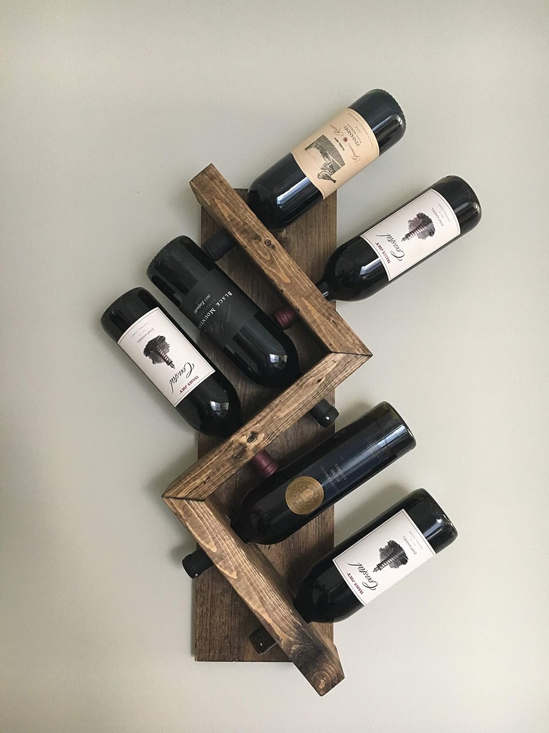 DistressedMeNot Zig Zag Wine Rack Wall Mounted