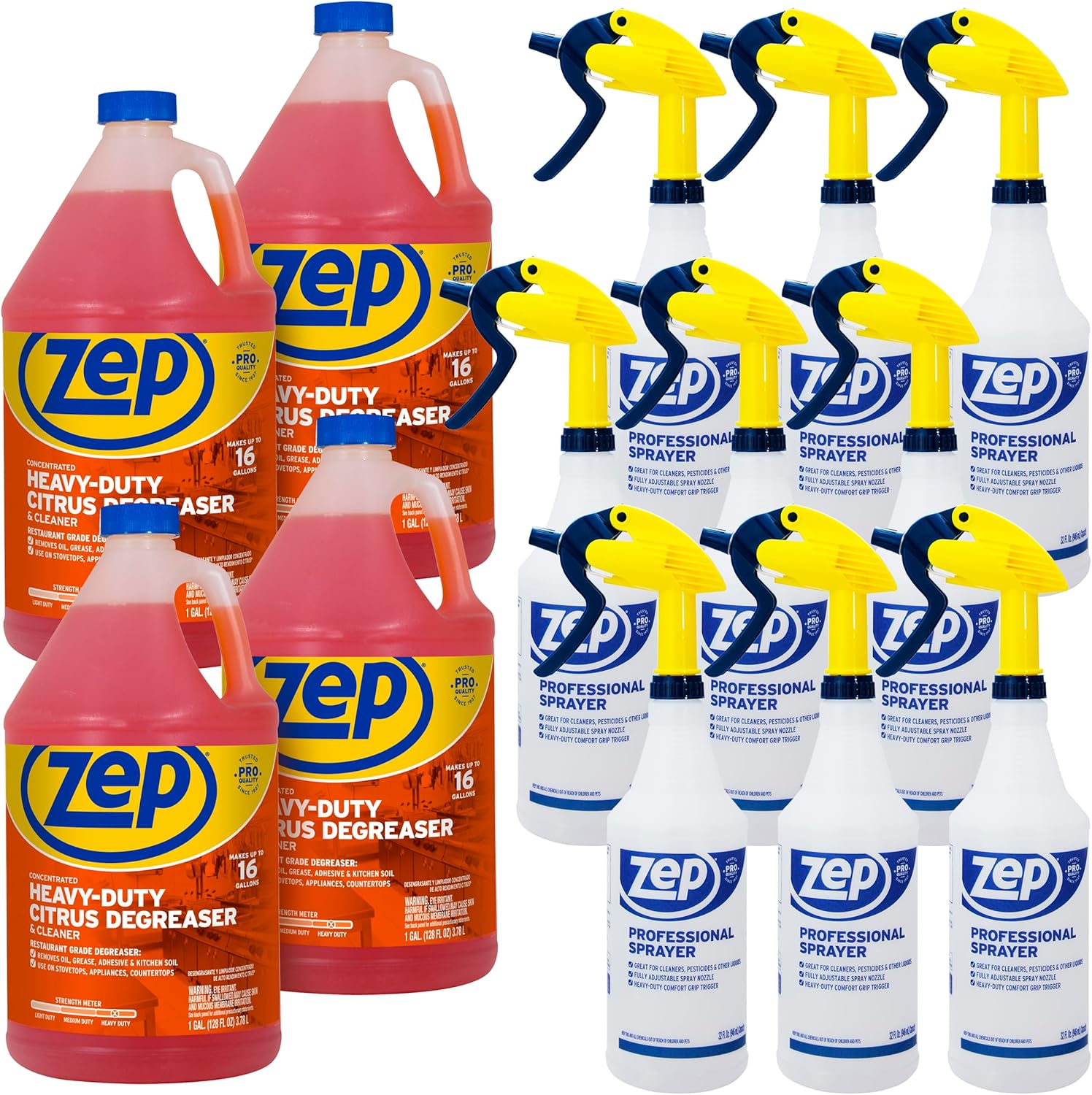 Zep Heavy-Duty Citrus Degreaser 1 Gal - Professional Kitchen Cleaner