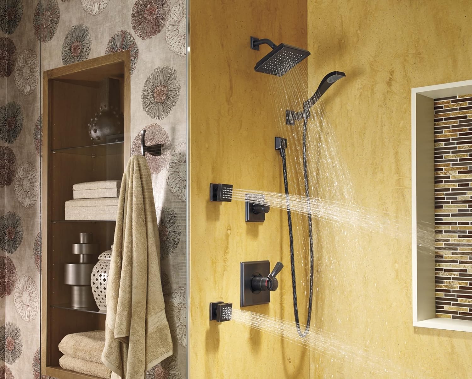 Delta Dryden Wall Mount Handshower Polished Nickel 1