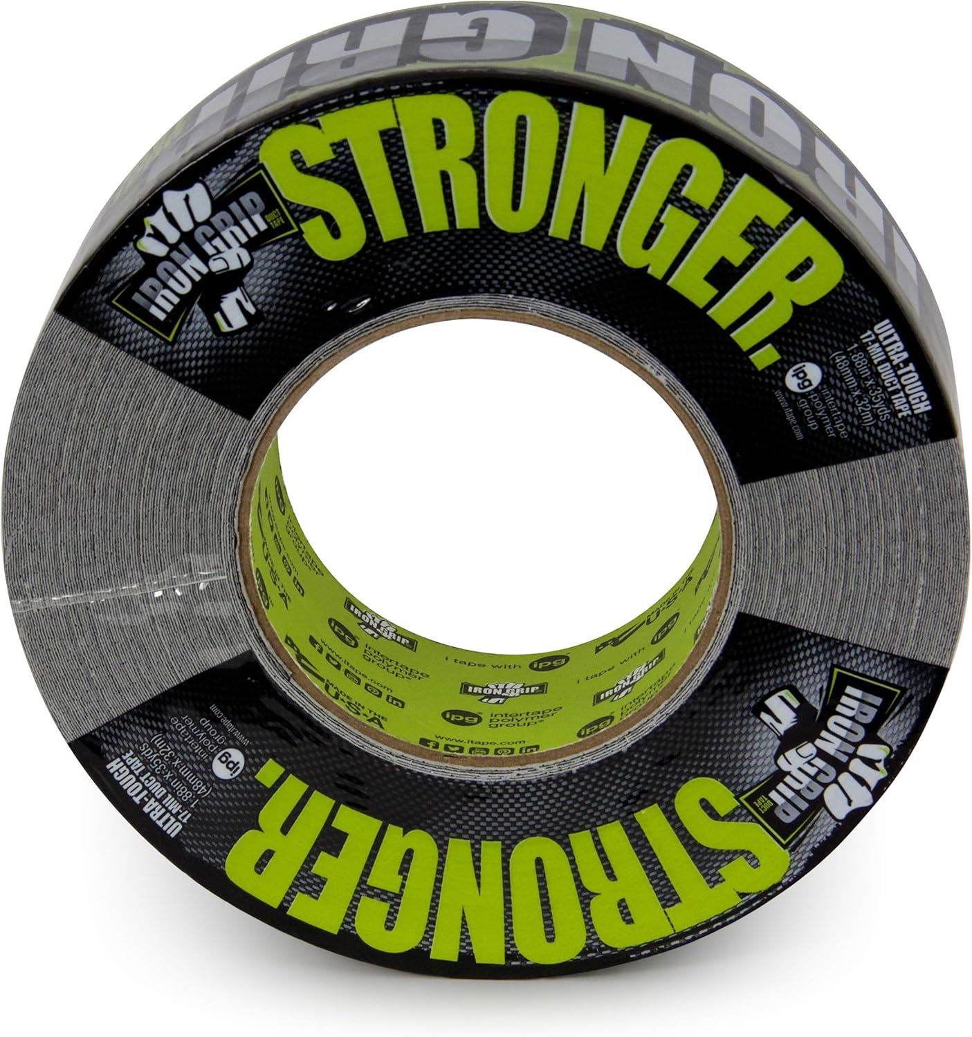 IPG Iron Grip Heavy Duty Duct Tape - 188 x 35 yd Black