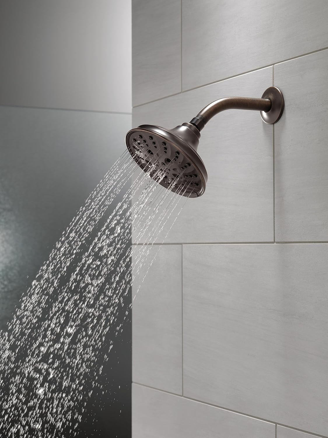 Delta Faucet 52669-RB H2Okinetic 5-Setting Raincan Shower Head