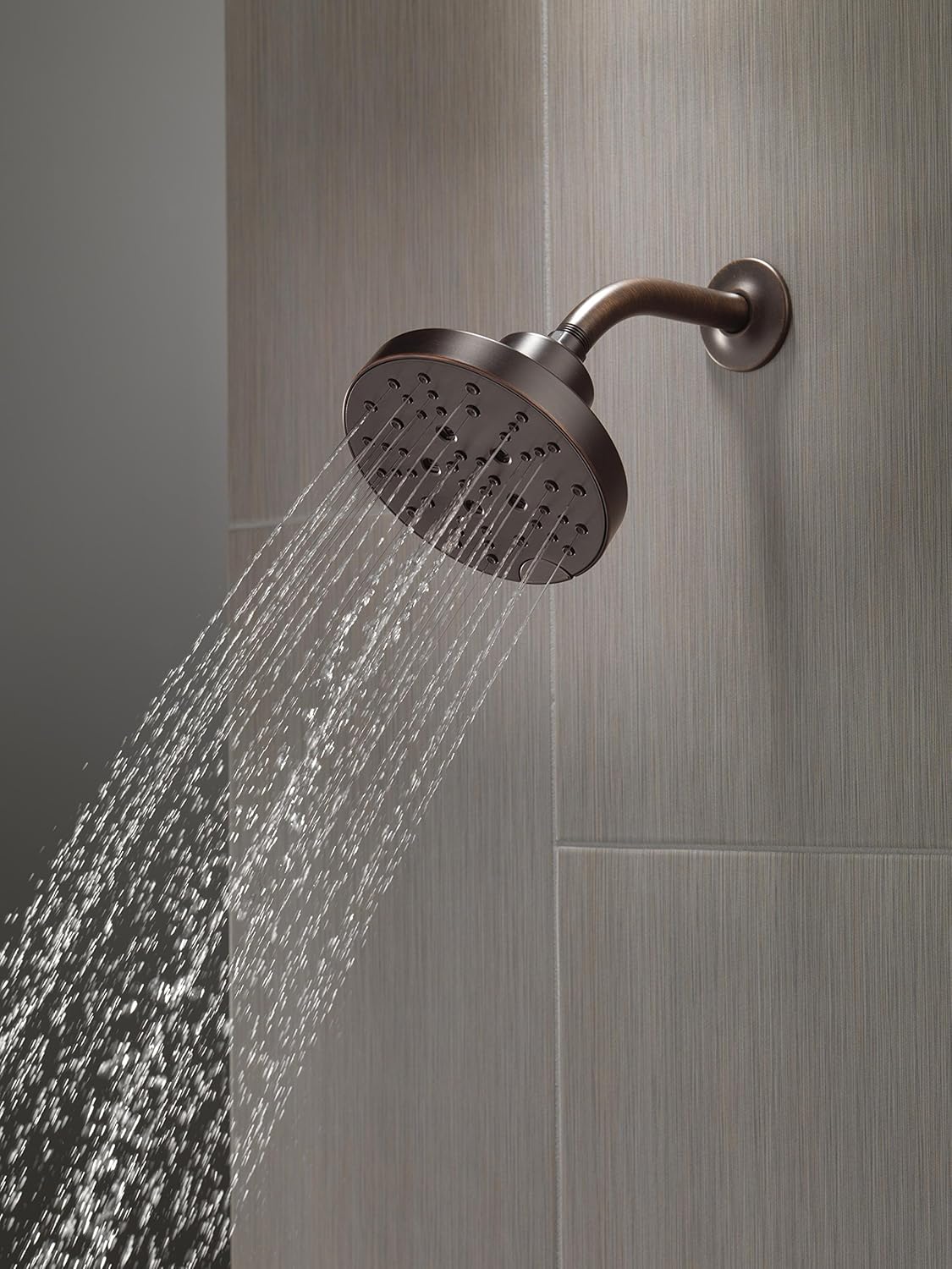 Delta 5-Spray Shower Head with H2Okinetic Technology Venetian Bronze
