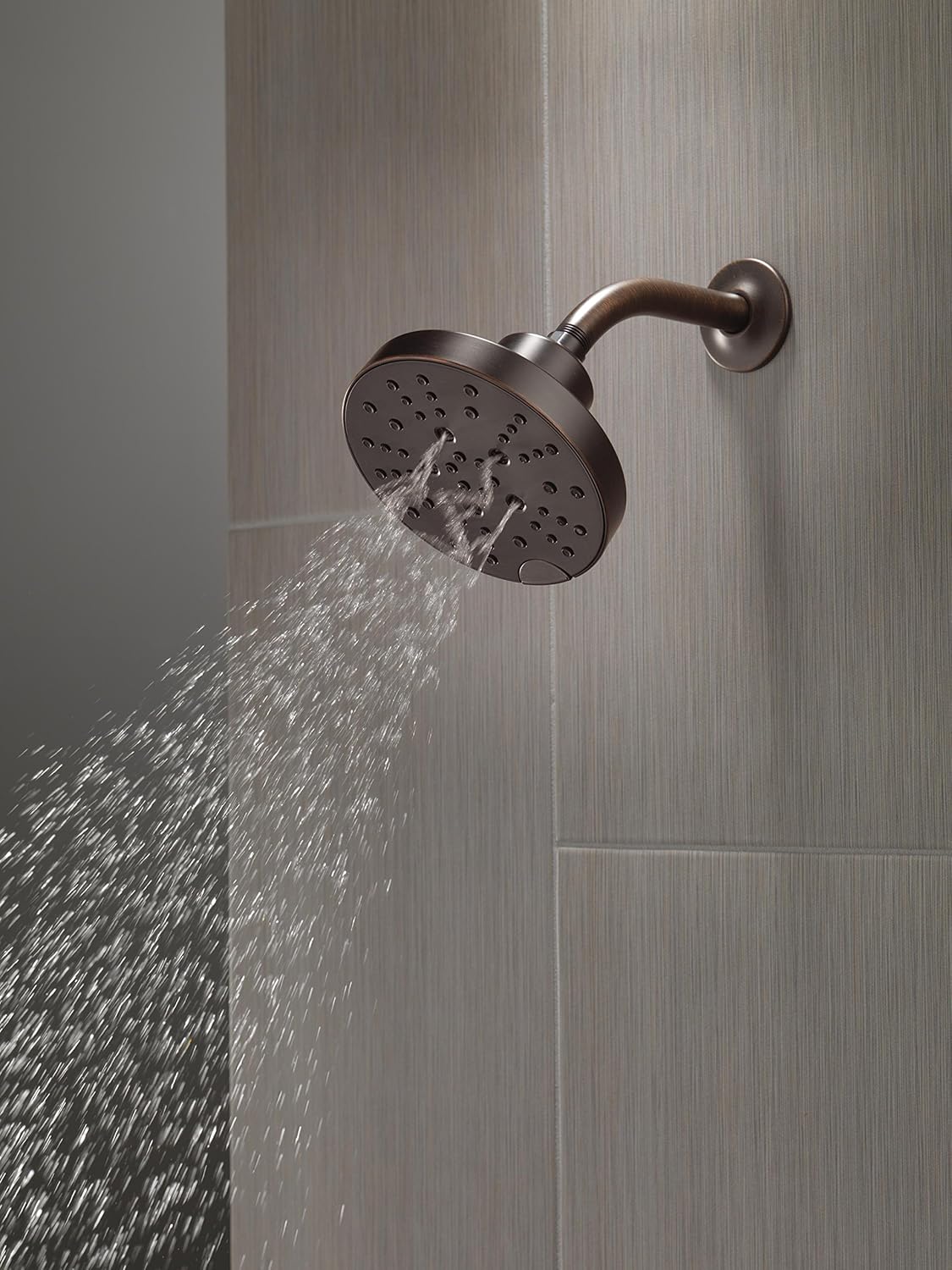 Delta 5-Spray Shower Head with H2Okinetic Technology Venetian Bronze