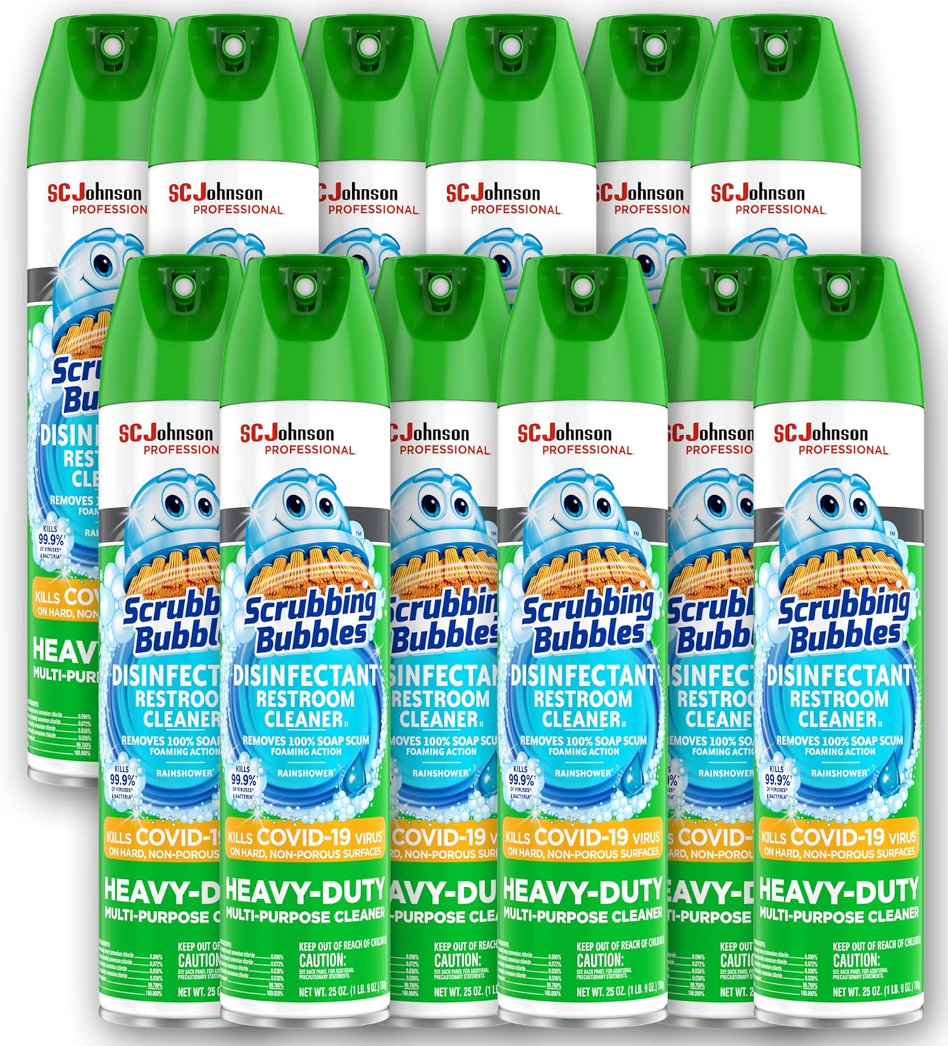 Scrubbing Bubbles Multipurpose Bathroom Cleaner 25 Oz Pack of 12