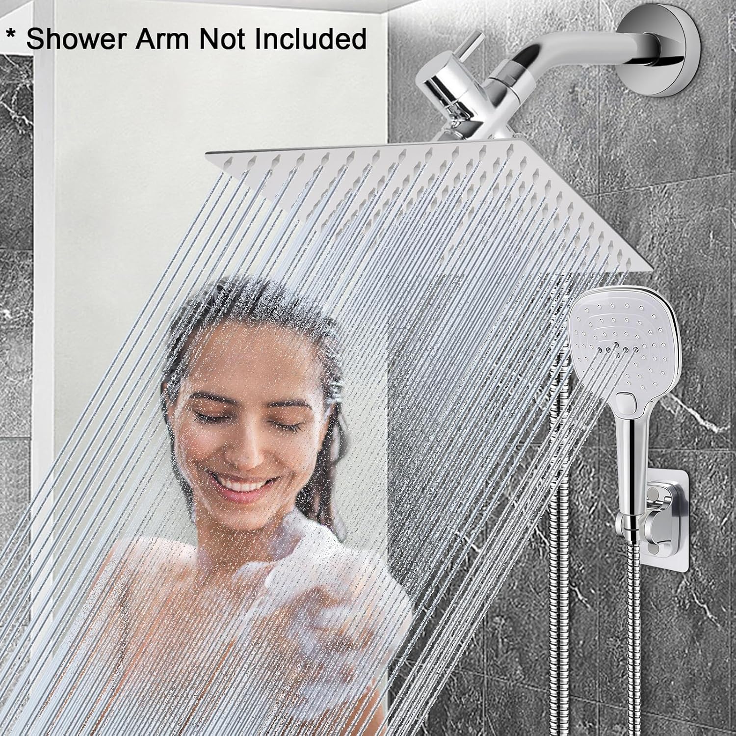 NearMoon Handheld Shower Combo with 3 Settings and 5ft Hose